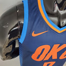 CAMISA OKLAHOMA CITY THUNDER - TEMPORADA 21/22 - AZUL LISTRADA