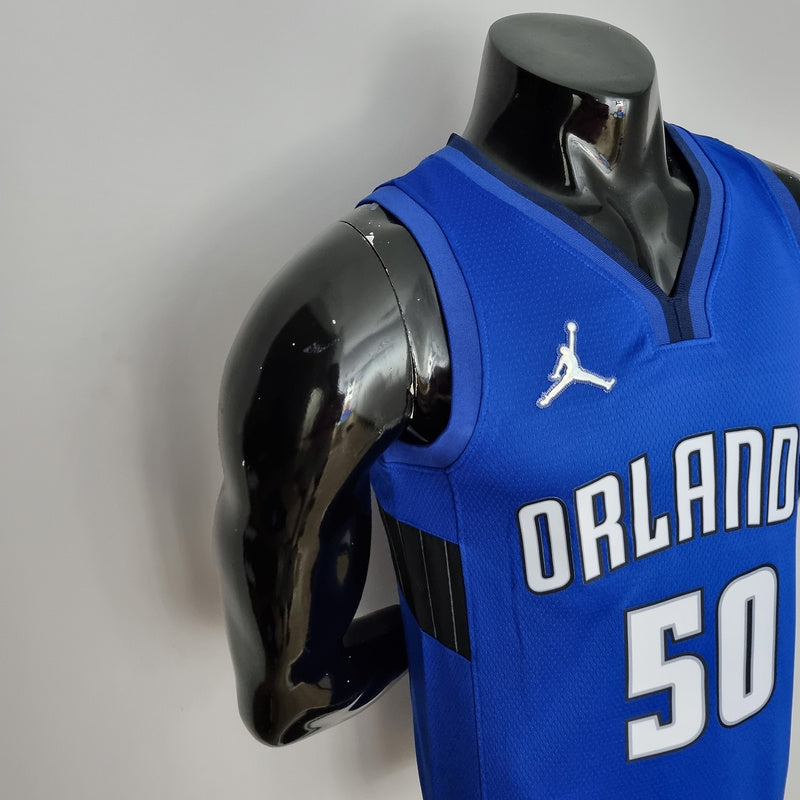 CAMISA ORLANDO MAGIC - AZUL COM JORDAN BRILHANTE - ICON EDITION 75TH ANNIVERSARY - 2021/ 2022