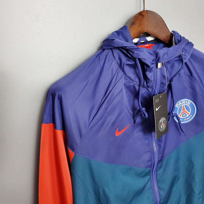 CORTA VENTO - PARIS SAINT GERMAIN (PSG) - VERMELHO, ROXO E VERDE