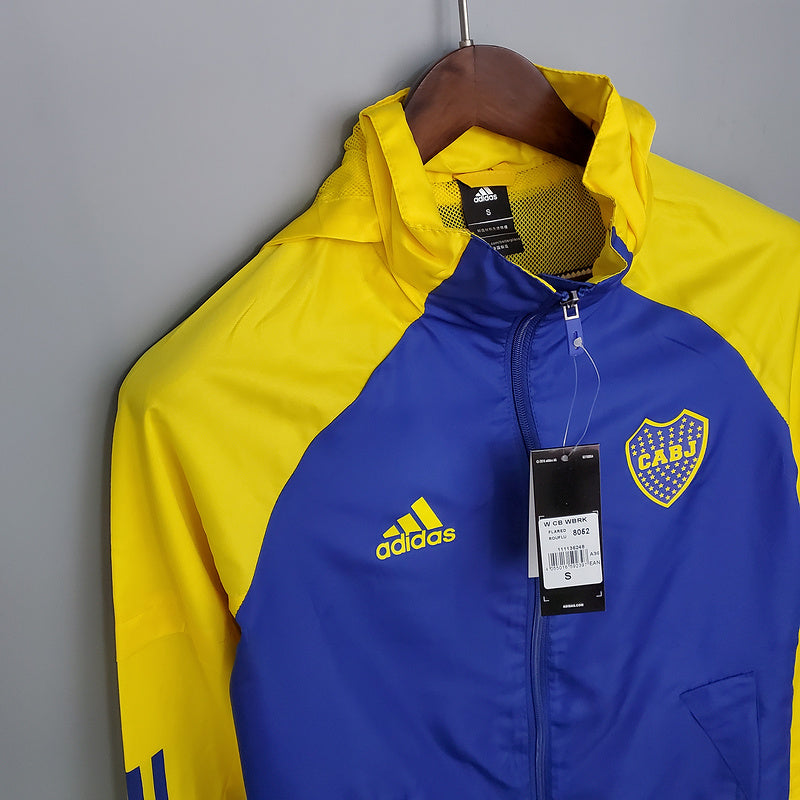 CORTA VENTO - BOCA JUNIORS - AMARELO E AZUL
