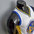 CAMISA GOLDEN STATE WARRIORS - QUBRA DE RECORDE STEPHEN CURRY 2974 VEZES DE 3 - BRANCA COM NIKE BRILHANTE - ICON EDITION 75TH ANNIVERSARY - 2021/ 2022