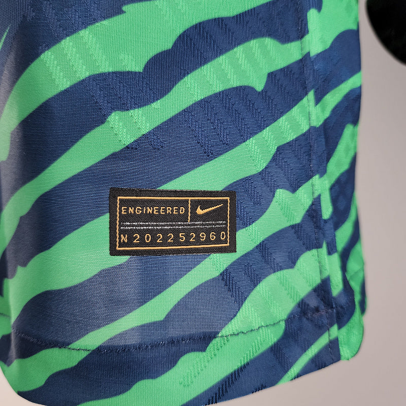 CAMISA BRASIL - CONCEITO VERDE E AZUL - JOGADOR - 22/ 23