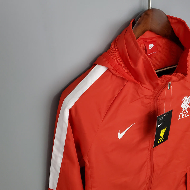 CORTA VENTO - LIVERPOOL - VERMELHO, BRANCO E PRETO