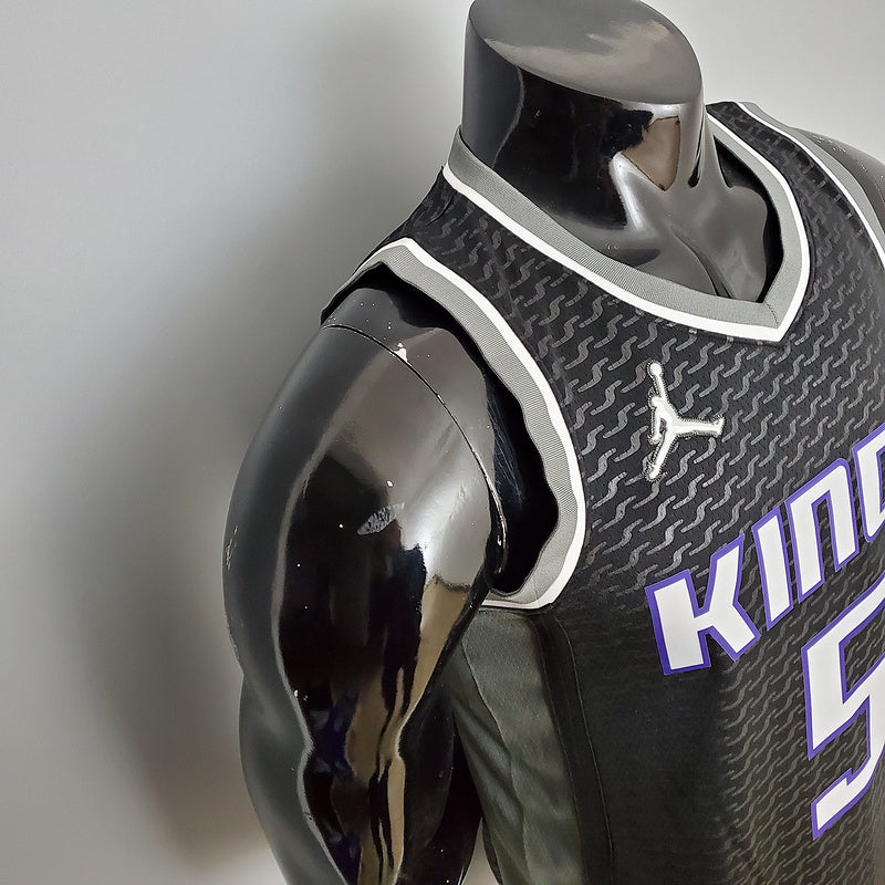 CAMISA SACRAMENTO KINGS - PRETA COM JORDAN BRILHANTE - 75TH ANNIVERSARY - 2021/ 2022