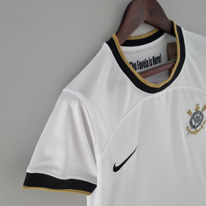 CAMISA CORINTHIANS - CASA/ HOME - FEMININO - 22/ 23