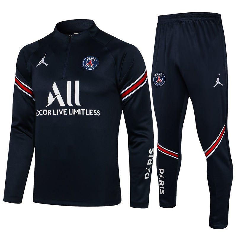 KIT PRÉ JOGO - PARIS SAINT GERMAIN (PSG) -AZUL ESCURO E VERMELHO ( JORDAN )