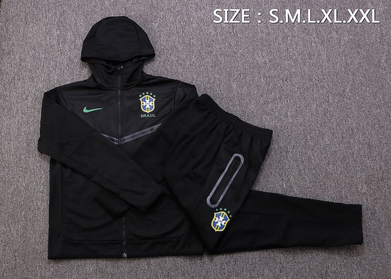 KIT PASSEIO COM CAPUZ - BRASIL - PRETO