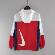 Carregar imagem no visualizador da galeria, CORTA VENTO - STREETWEAR - SWOOSH - VERMELHO, BRANCO E AZUL - 2022
