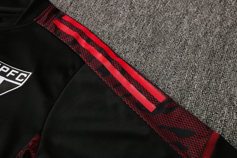 KIT PRÉ JOGO - SÃO PAULO - PRETO E VERMELHO