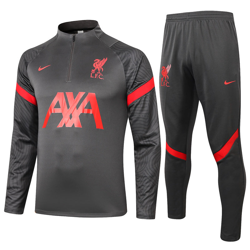 KIT PRÉ JOGO - LIVERPOOL - CINZA E VERMELHO