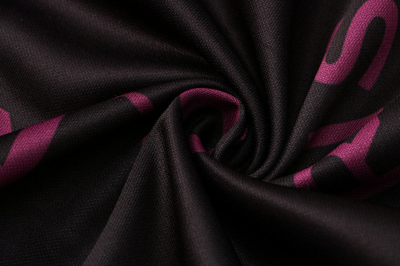KIT PASSEIO COM CAPUZ - PARIS SAINT GERMAIN (PSG) - PRETO E ROXO