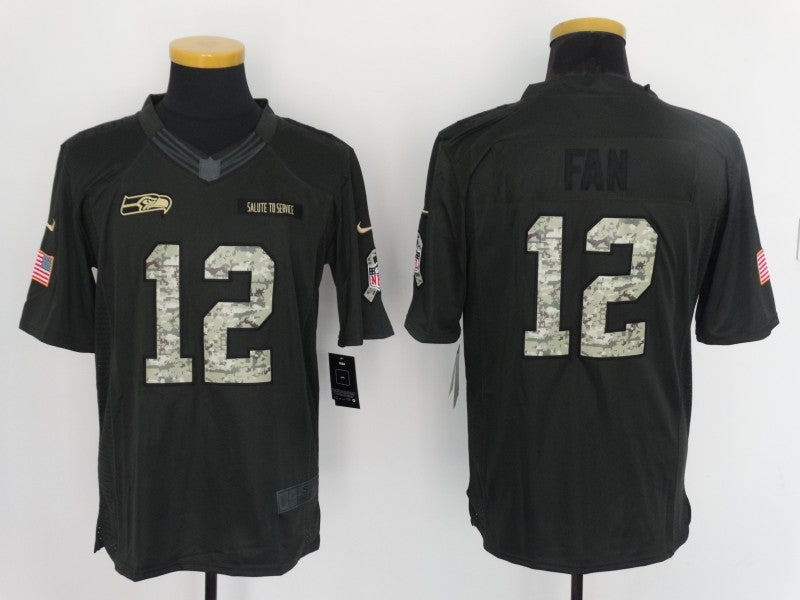 CAMISA SEATTLE SEAHAWKS - NFL - PRETO E BRANCO CAMUFLADO
