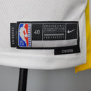CAMISA GOLDEN STATE WARRIORS - QUBRA DE RECORDE STEPHEN CURRY 2974 VEZES DE 3 - BRANCA COM NIKE BRILHANTE - ICON EDITION 75TH ANNIVERSARY - 2021/ 2022