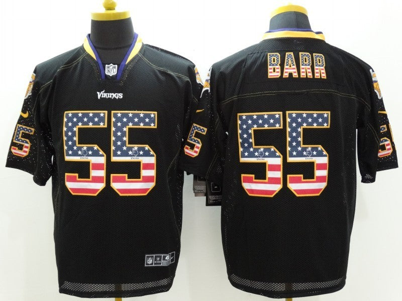 CAMISA MINNESOTA VIKINGS  - NFL - PRETO, AZUL E VERMELHO