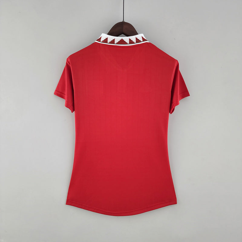 CAMISA MANCHESTER UNITED - CASA/ HOME - FEMININO - 22/ 23