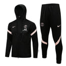 KIT PASSEIO COM CAPUZ - PARIS SAINT GERMAIN (PSG) -  PRETO E BRANCO
