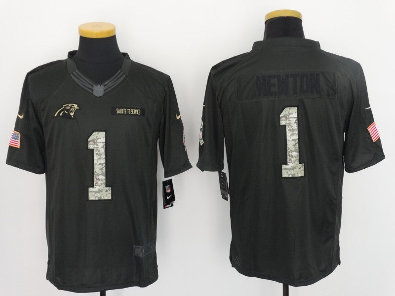 CAMISA CAROLINA PANTHERS - NFL -  PRETO E BRANCO CAMUFLADO