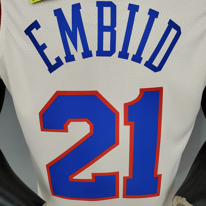 CAMISA PHILADELPHIA 76ers - BRANCO E AZUL - EDIÇÃO 2021