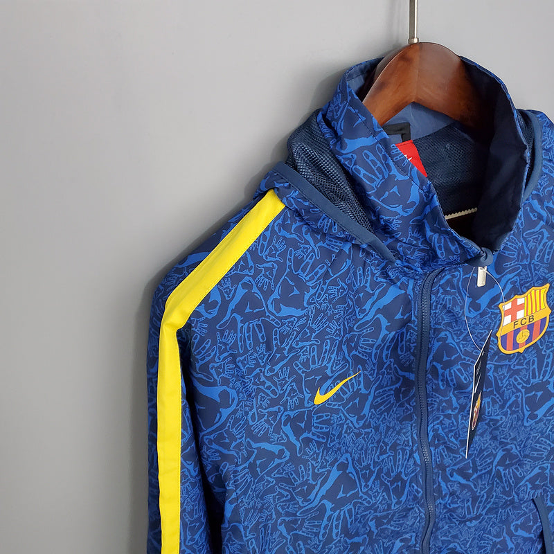 CORTA VENTO - BARCELONA - AZUL, AMARELO E VERMELHO