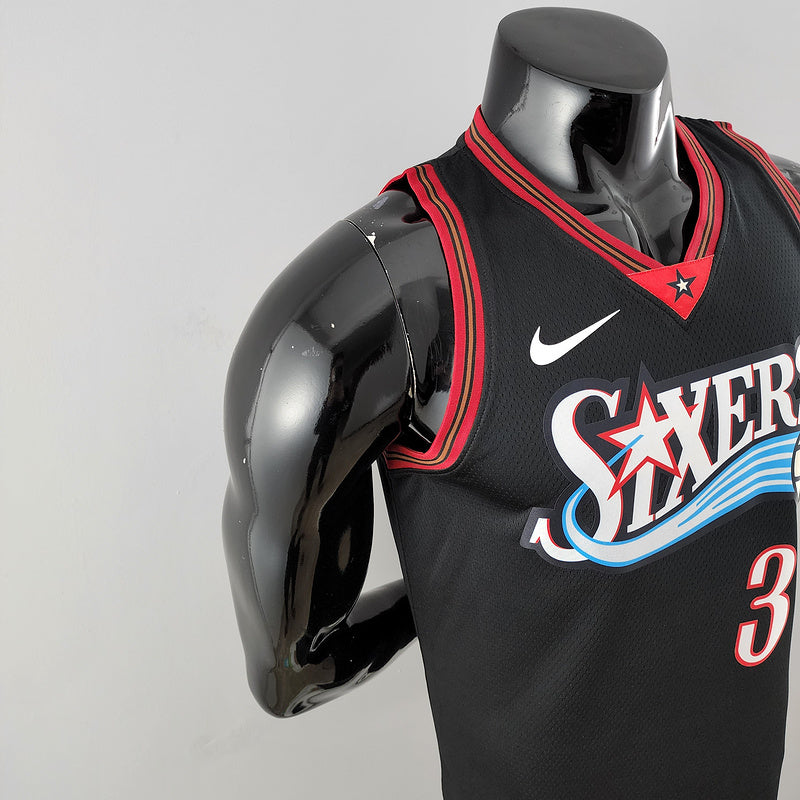 CAMISA PHILADELPHIA 76ERS - PRETA - RETRÔ