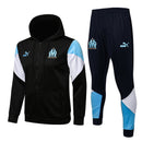KIT MOLETOM - OLYMPIQUE MARSEILLE - PRETO E AZUL