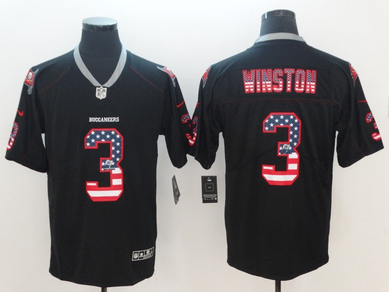 CAMISA TAMPA BAY BUCCANEERS  - NFL - PRETO, AZUL, VERMELHO E BRANCO