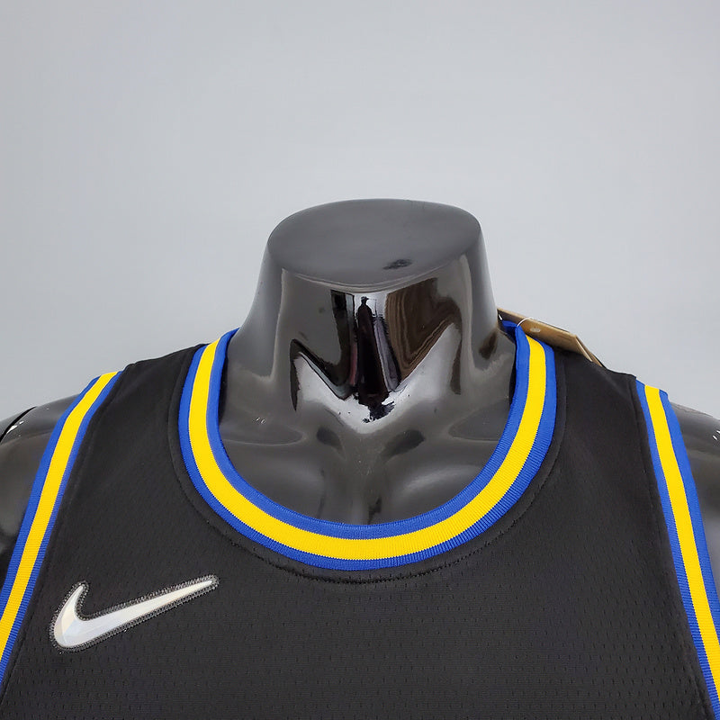 CAMISA GOLDEN STATE WARRIORS - PRETA COM NIKE BRILHANTE - CITY EDITION 75TH ANNIVERSARY - 2021/ 2022