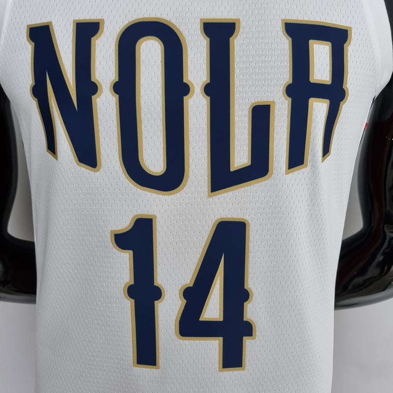 CAMISA NEW ORLEANS PELICANS - BRANCA COM NIKE BRILHANTE - CITY EDITION 75TH ANNIVERSARY - 2021/ 2022