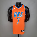 CAMISA OKLAHOMA CITY THUNDER - TEMPORADA 21/22 - LARANJA LISTRADA