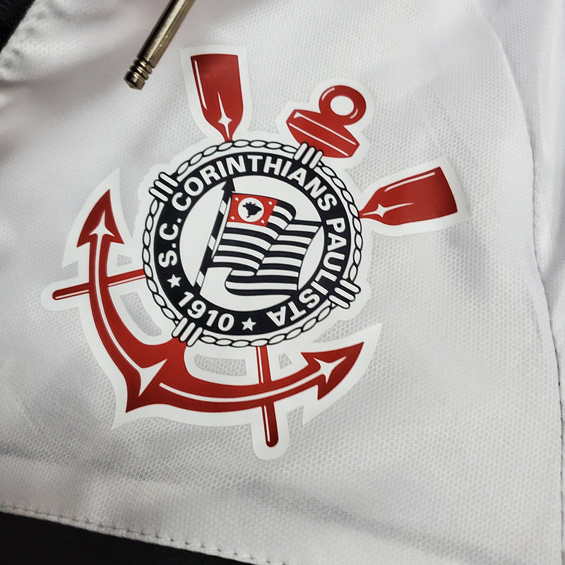 CORTA VENTO - CORINTHIANS - PRETO E BRANCO