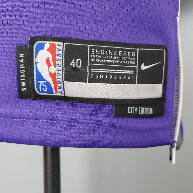 CAMISA SACRAMENTO KINGS - ROXA COM NIKE BRILHANTE - 75TH ANNIVERSARY - 2021/ 2022