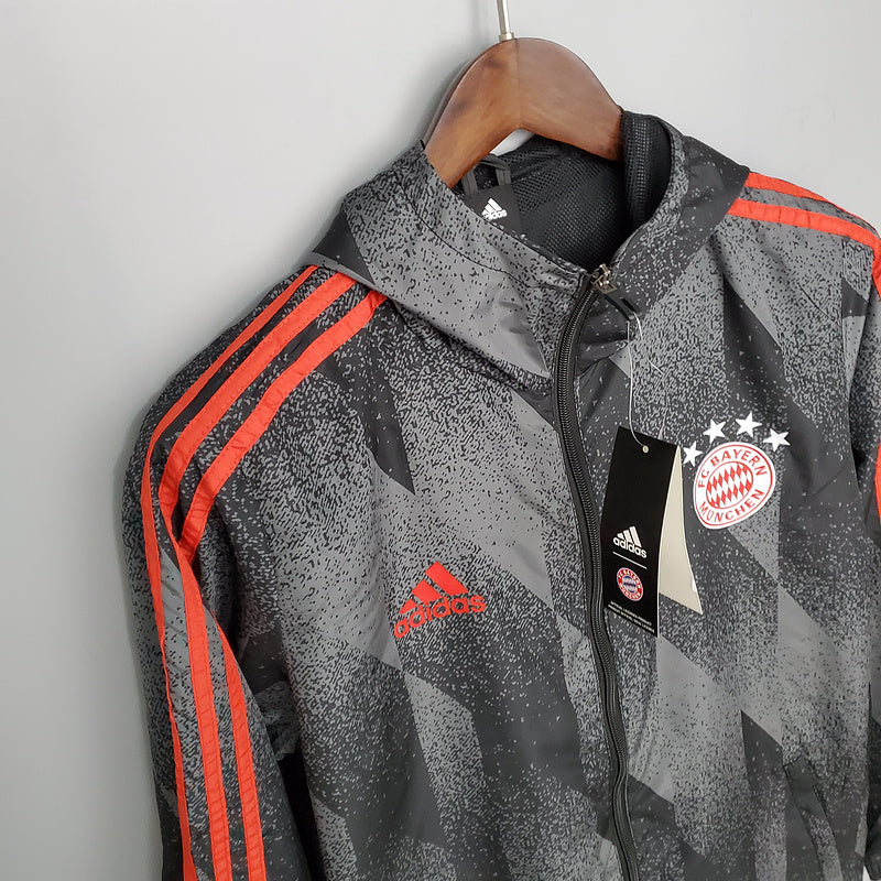 CORTA VENTO - BAYERN DE MUNIQUE - PRETO E VERMELHO