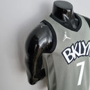 CAMISA BROOKLYN NETS - ICON EDITION 75TH ANNIVERSARY - JORDAN BRILHANTE - CINZA - 2021/ 2022