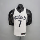 CAMISA BROOKLYN NETS - ICON EDITION 75TH ANNIVERSARY - NIKE BRILHANTE - BRANCA - 2021/ 2022