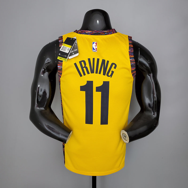 CAMISA BROOKLYN NETS - EDIÇÃO COMEMORATIVA AMARELO 2021 -