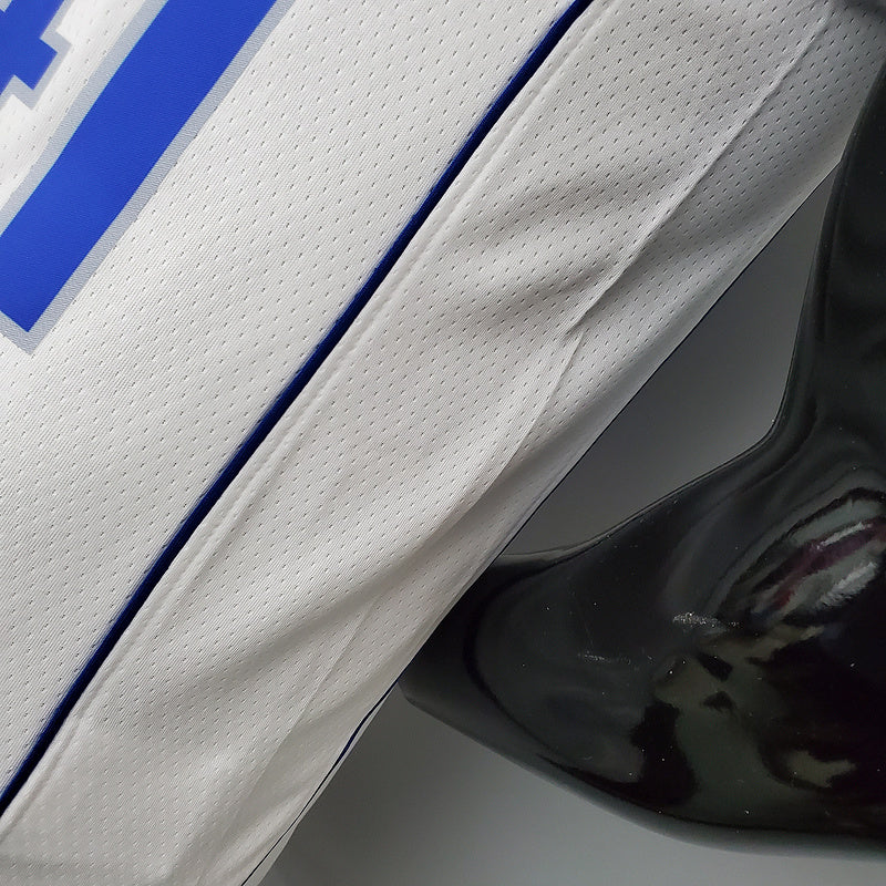 CAMISA DALLAS MAVERICKS - BRANCA COM NIKE BRILHANTE - ICON EDITION 75TH ANNIVERSARY - 2021/ 2022