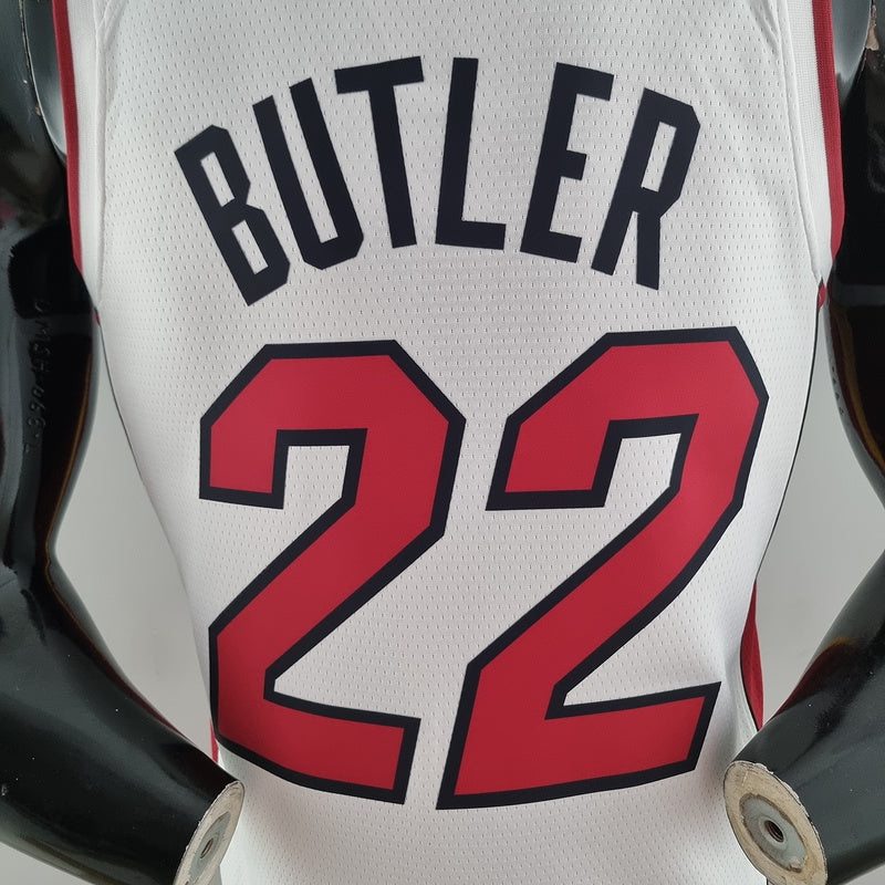 CAMISA MIAMI HEAT - ICON EDITION 75TH ANNIVERSARY - NIKE BRILHANTE - BRANCA  - 2021/ 2022