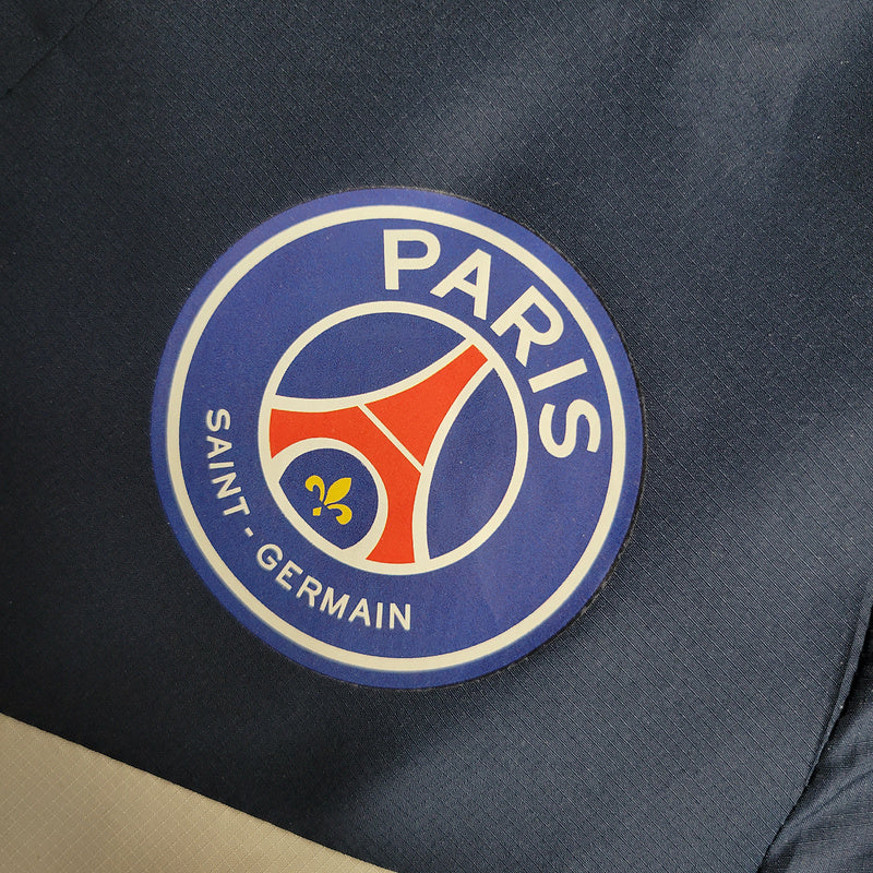 CORTA VENTO - PSG - AZUL ESCURO E BRANCO