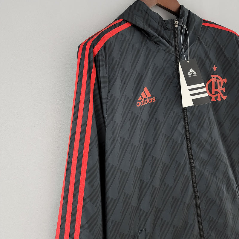 CORTA VENTO - FLAMENGO - CINZA E VERMELHO - 2022