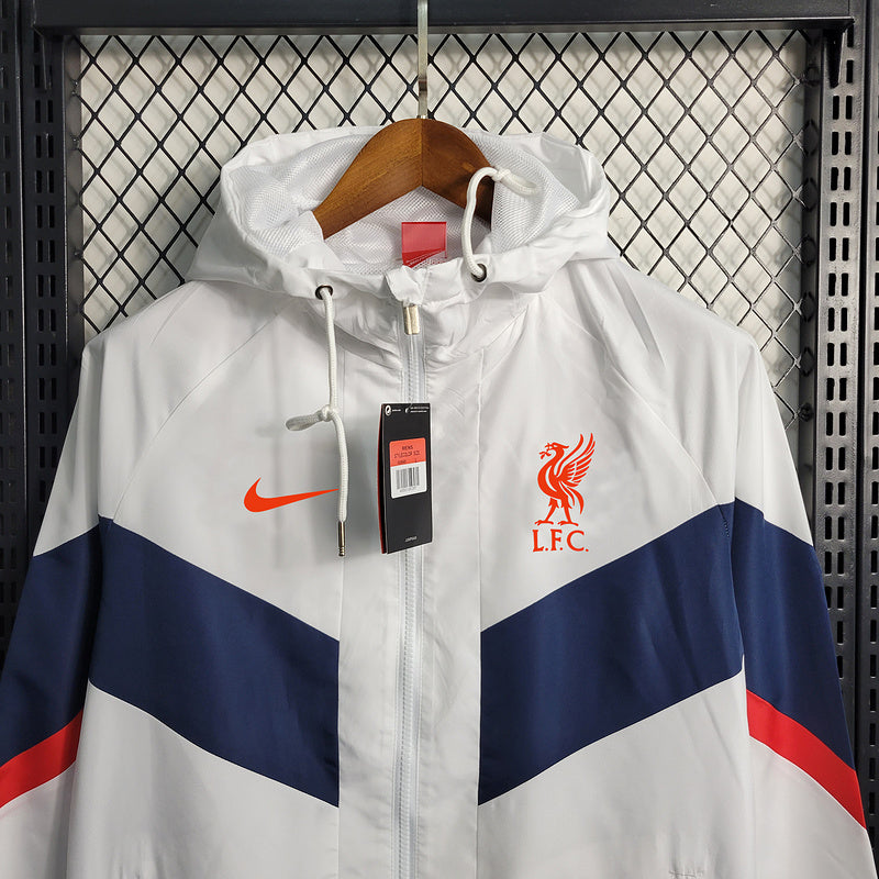 CORTA VENTO - LIVERPOOL - BRANCO E AZUL