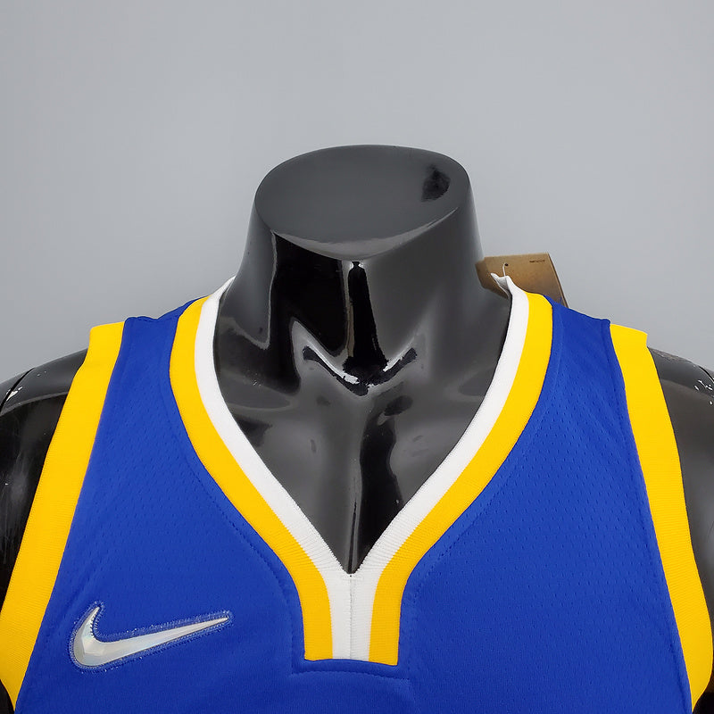 CAMISA GOLDEN STATE WARRIORS - AZUL COM NIKE BRILHANTE - ICON EDITION 75TH ANNIVERSARY - 2021/ 2022