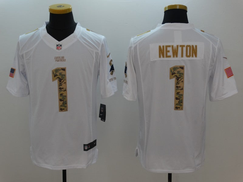 CAMISA CAROLINA PANTHERS - NFL - BRANCO E CAMUFLADO