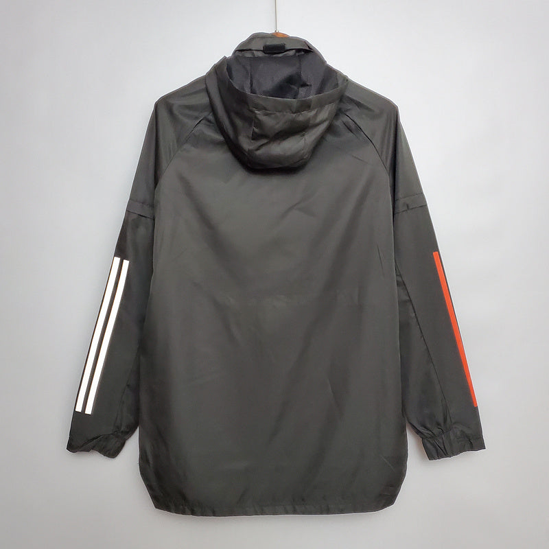 CORTA VENTO - MANCHESTER UNITED- PRETO, BRANCO E VERMELHO