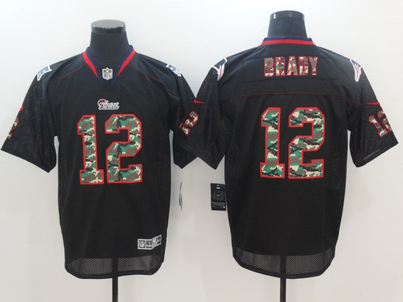 CAMISA  NEW ENGLAND PATRIOTS - NFL - PRETO, VERMELHO E CAMUFLADO