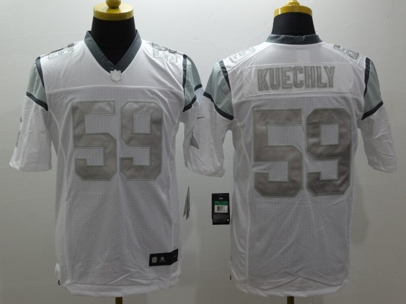 CAMISA CAROLINA PANTHERS - NFL - BRANCO E PRATA