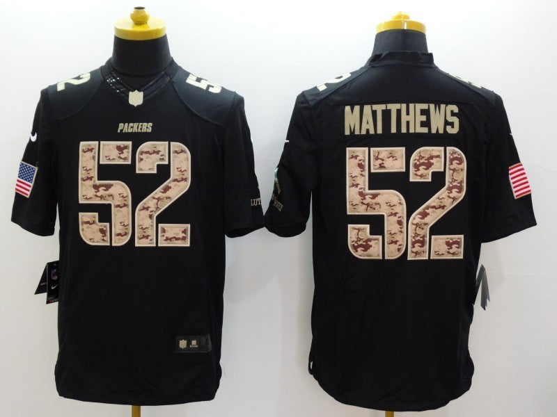 CAMISA GREEN BAY PACKERS - NFL - PRETO E CAMUFLADO