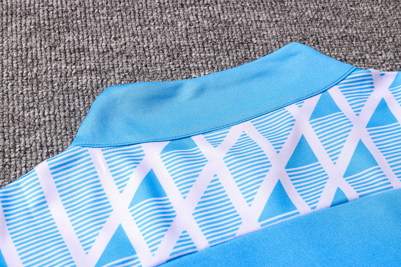 KIT PRÉ JOGO - OLYMPIQUE DE MARSEILLE - AZUL CLARO E PRETO