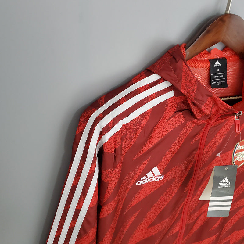 CORTA VENTO - ARSENAL - VERMELHO E BRANCO
