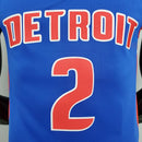 CAMISA DETROIT PISTONS - AZUL COM NIKE BRILHANTE - ICON EDITION 75TH ANNIVERSARY - 2021/ 2022