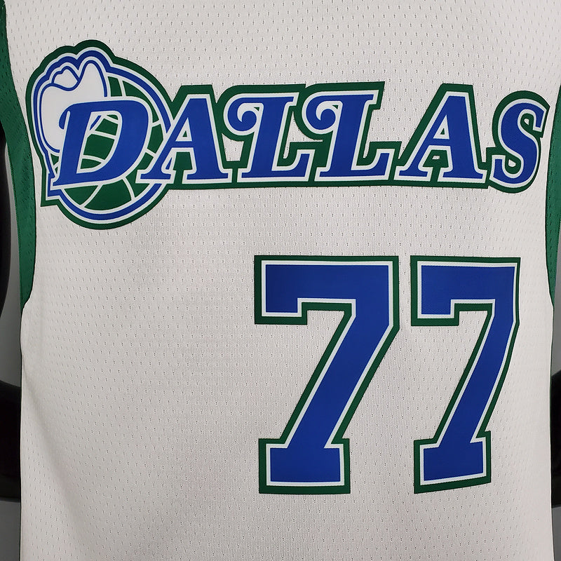 CAMISA DALLAS MAVERICKS - BRANCA COM NIKE BRILHANTE - CITY EDITION 75TH ANNIVERSARY - 2021/ 2022